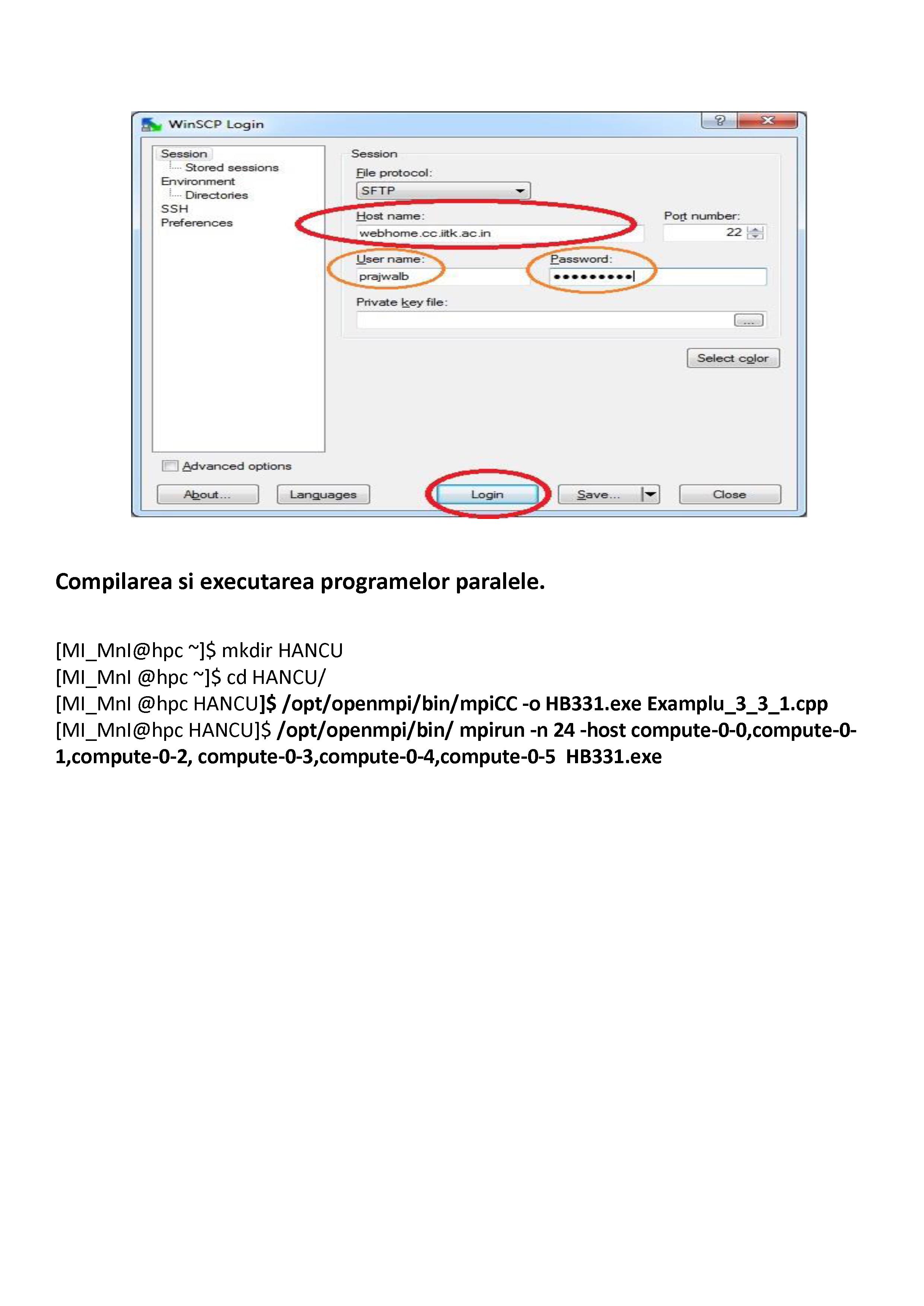 Executarea aplicatiilor pe clusterul USM